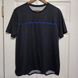 Nike Court Challenger Tennis Crew, Black/Blue, Large